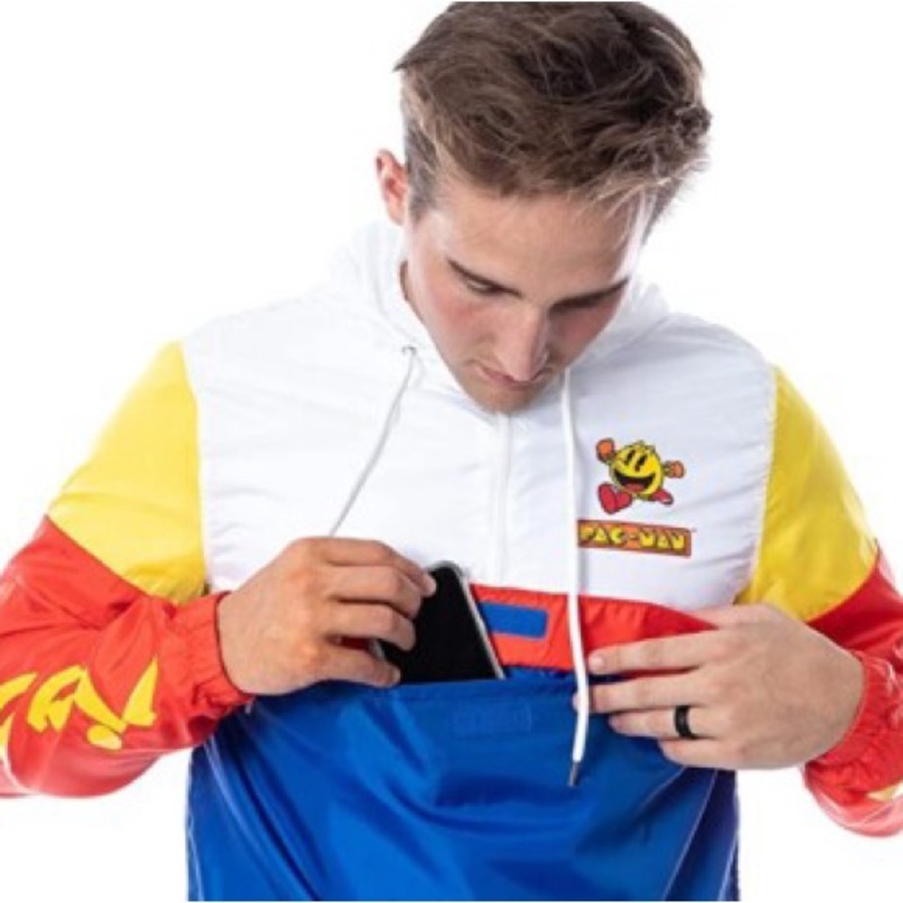 Colorful Pac-man Windbreaker Jacket - Picture 2 of 7